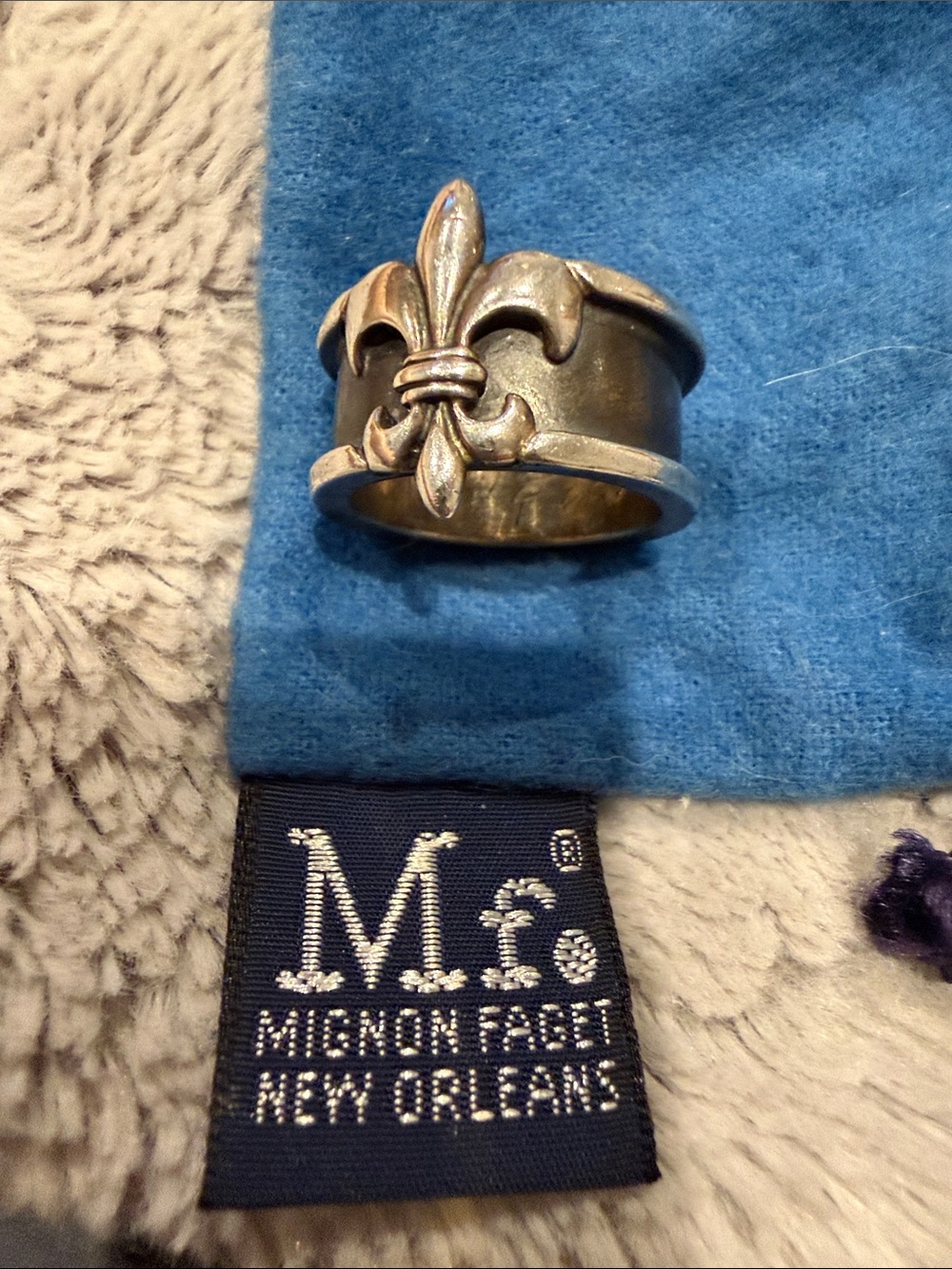Mignon Faget Sterling Silver Fleur-de-Lis Ring - Silver